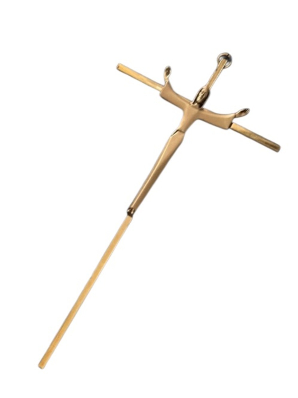 Vintage Solid Brass Crucifix Cross